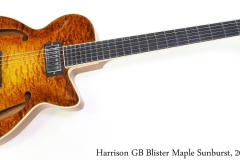 Harrison GB Blister Maple Sunburst, 2021 Full Front View