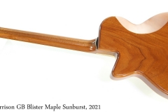 Harrison GB Blister Maple Sunburst, 2021 Full Rear View