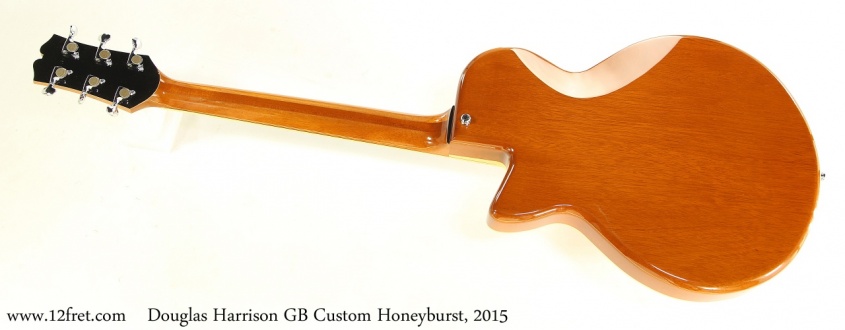 Douglas Harrison GB Custom Honeyburst, 2015 Full Rear View