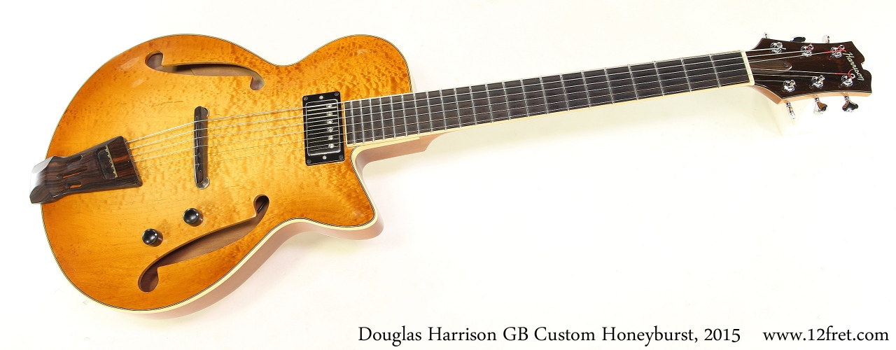 Douglas Harrison GB Custom Honeyburst, 2015 Full Rear View