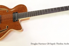 Douglas Harrison GB Sapele Thinline Archtop, 2013  Full Front View