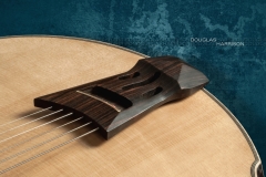 Douglas Harrison NJ Custom Archtop Guitar Natural, 2022 Tailpiece View