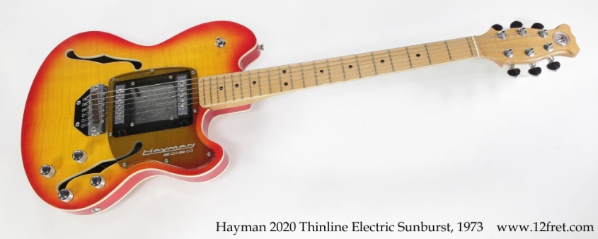 Hayman 2020 Thinline Electric Sunburst, 1973 Full Front View