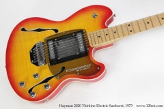 Hayman 2020 Thinline Electric Sunburst, 1973 Top View