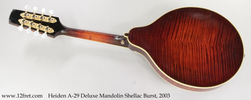 Heiden A-29 Deluxe Mandolin Shellac Burst, 2003 Full Front View