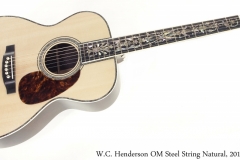 W.C. Henderson OM Steel String Natural, 2019 Full Front View
