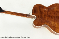 Heritage Golden Eagle Archtop Electric, 2004   Full Rear View