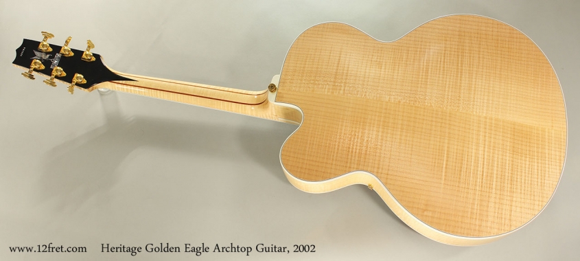 Heritage Golden Eagle Archtop Guitar, 2002 Full Rear View