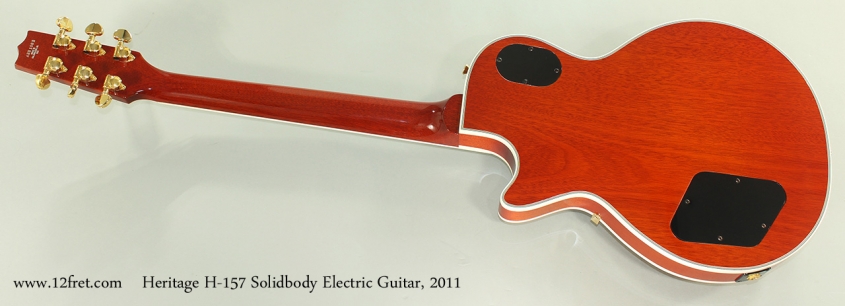 Heritage H-157 Solidbody Electric Guitar, 2011 Full Rear View