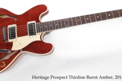 Heritage Prospect Thinline Burnt Amber, 2016 Full Front View