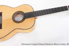Hermanos Camps Primera Flamenco Blanca Guitar, 2021 Full Front View