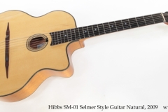 Hibbs SM-01 Selmer Style Guitar Natural, 2009 Full Front View