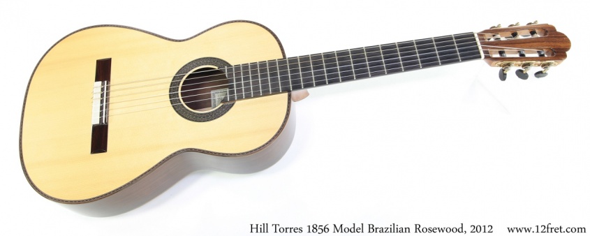 Hill Torres 1856 Model Brazilian Rosewood, 2012 Full Front View