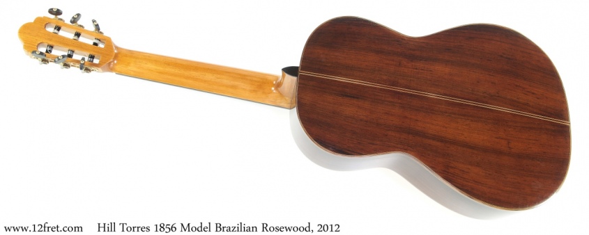 Hill Torres 1856 Model Brazilian Rosewood, 2012 Full Rear View