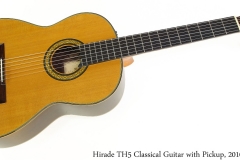 Hirade TH5 Classical Guitar with Pickup, 2010 Full Front View