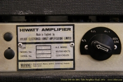 Hiwatt DR-103 100w Tube Amplifier Head, 1974  Number Plate View