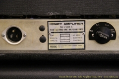 Hiwatt DR-103 100w Tube Amplifier Head, 1974  Rear Panel View