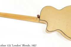 Hofner 125 'London' Blonde, 1957 Full Rear View