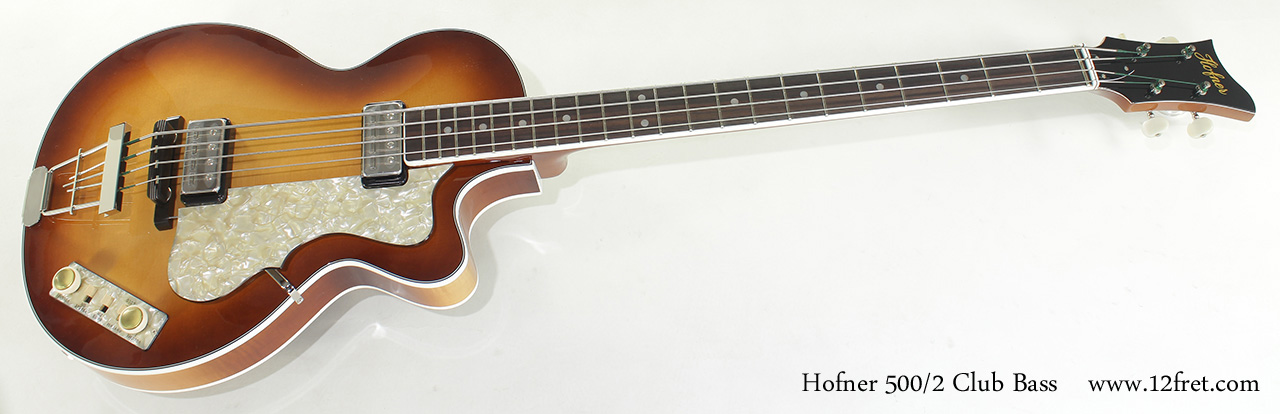 Hofner 500/2 Club Bass full front view