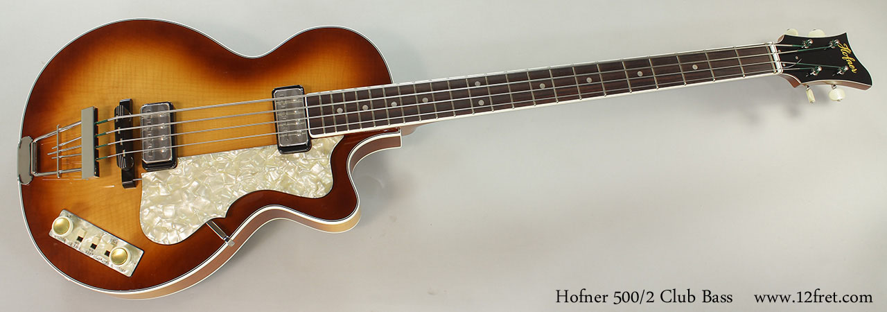 Hofner 500/2 Club Bass Full Front View