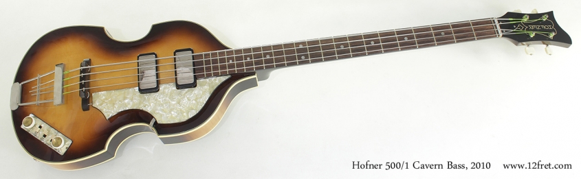 Hofner 500/1 Cavern Bass, 2010 full front view