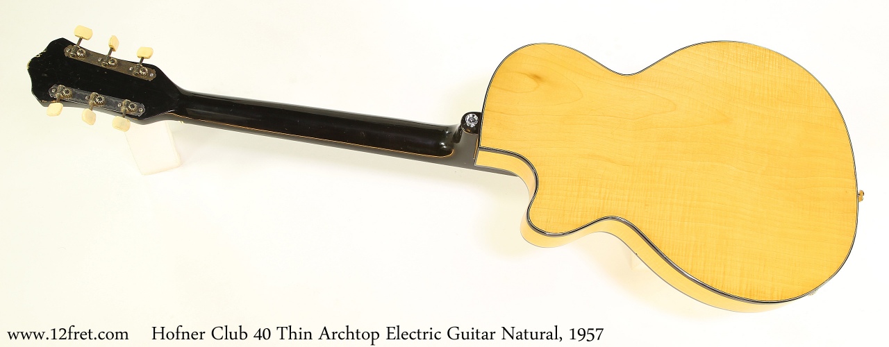 Hofner Club 40 Electric Guitar Natural, 1957
