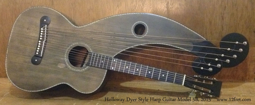 Holloway Dyer Style Harp Guitar Model 5B, 2015 Full Front View