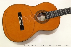 Dieter Hopf - Manuel Adalid Artista Membrane Classical Guitar, 2009  Top View