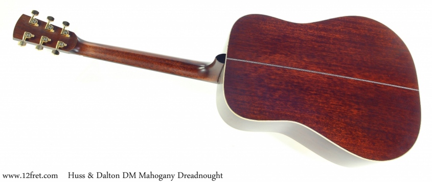 Huss & Dalton DM Mahogany Dreadnought Full Rear View