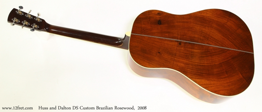 Huss and Dalton DS Custom Brazilian Rosewood,  2008  Full Rear View