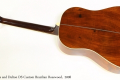 Huss and Dalton DS Custom Brazilian Rosewood,  2008  Full Rear View