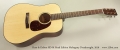 Huss & Dalton RD-M Road Edition Mahogany Dreadnought, 2016 Full Front View