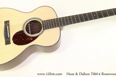 Huss & Dalton T0014 Rosewood Steel String Guitar Full Front View