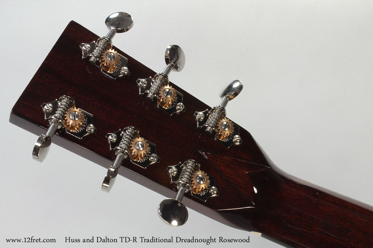 Huss and Dalton TD-R Traditional Dreadnought Rosewood Head Rear