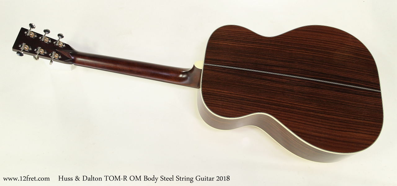 Huss & Dalton TOM-R OM Body Steel String Guitar 2018 Full Rear View