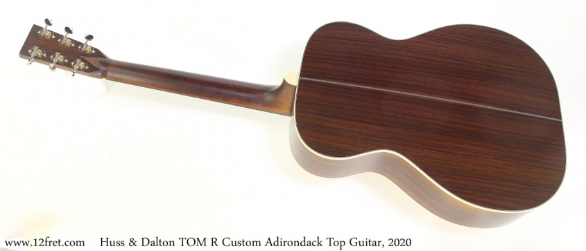Huss & Dalton TOM R Custom Adirondack Top Guitar, 2020 Full Rear View