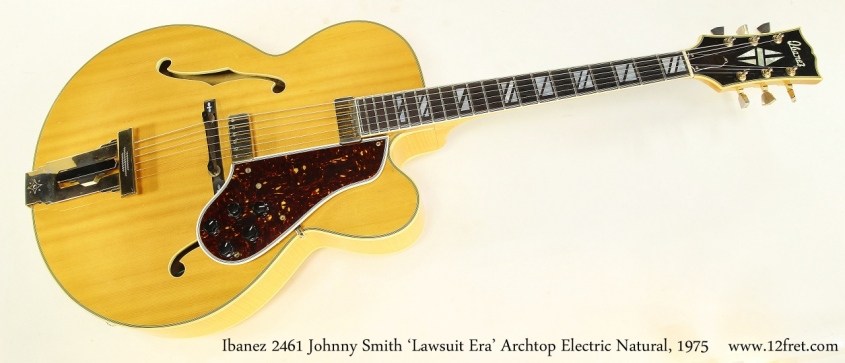 Ibanez 2461 Johnny Smith 'Lawsuit Era' Archtop Electric Natural, 1975 Full Front View