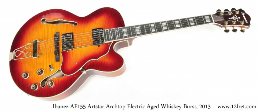 Ibanez AF155 Artstar Archtop Electric Aged Whiskey Burst, 2013 Full Front View