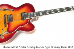 Ibanez AF155 Artstar Archtop Electric Aged Whiskey Burst, 2013 Full Front View