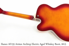 Ibanez AF155 Artstar Archtop Electric Aged Whiskey Burst, 2013 Full Rear View