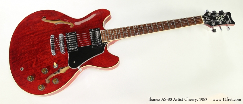 Ibanez AS-80 Artist Cherry, 1983  Full Front View