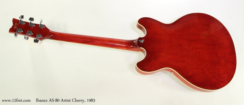 Ibanez AS-80 Artist Cherry, 1983  Full Rear View