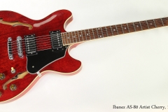 Ibanez AS-80 Artist Cherry, 1983  Full Front View