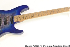 Ibanez AZ226PB Premium Cerulean Blue Burst Full Front View