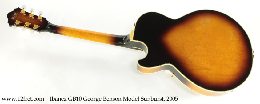 Ibanez GB10 George Benson Model Sunburst, 2005 Full Rear View