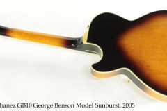 Ibanez GB10 George Benson Model Sunburst, 2005 Full Rear View