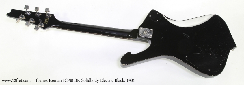 Ibanez Iceman IC-50 BK Solidbody Electric Black, 1981  Full Rear View