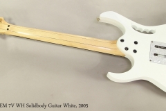 Ibanez JEM 7V WH Solidbody Guitar White, 2005 Full Rear View