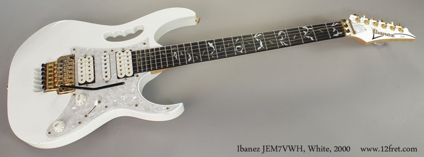 Ibanez JEM7VWH, White, 2000 Full Front View