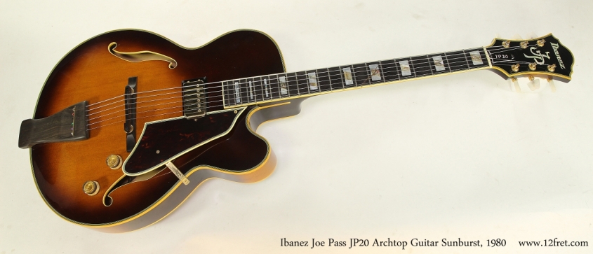 Ibanez Joe Pass JP20 Archtop Guitar Sunburst, 1980  Full Front View